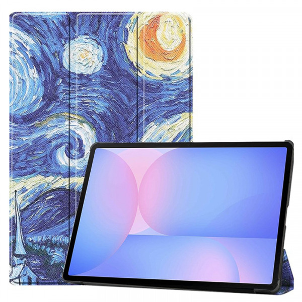 Husa pentru Samsung Galaxy Tab S10 FE+, Techsuit, FoldPro Starry Night, Multicolor