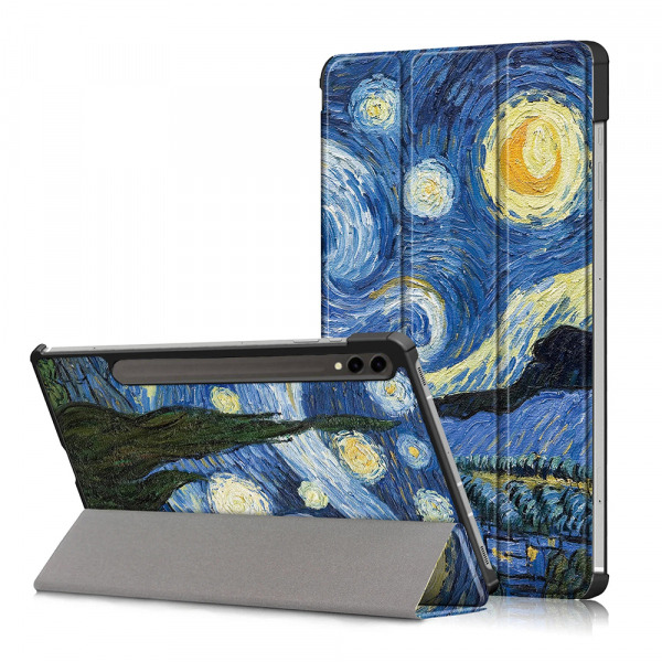 Husa pentru Samsung Galaxy Tab S10+ / Tab S9 FE+ / Tab S9+, Techsuit, FoldPro Starry Night, Multicolor