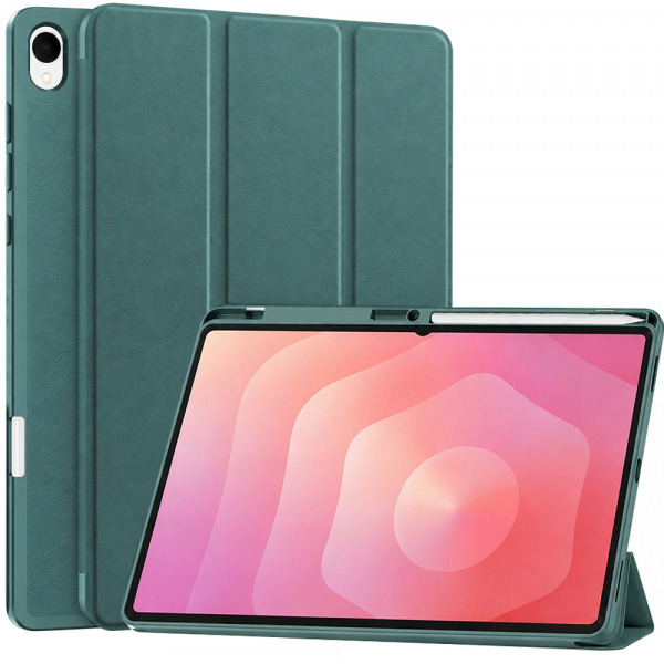 Husa pentru Samsung Galaxy Tab S12 Plus, Techsuit, Flex Trifold, Verde