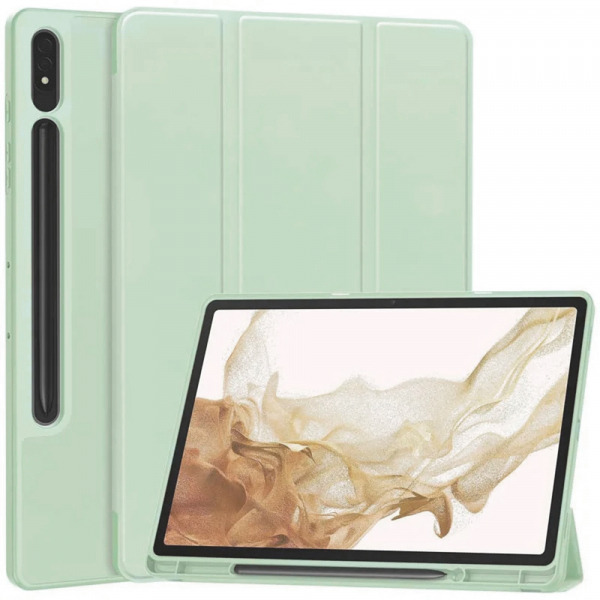 Husa pentru Samsung Galaxy Tab S8+ / Tab S7+, Techsuit, Flex Trifold, Verde Matcha