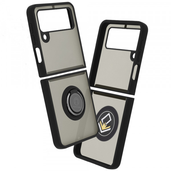 Husa pentru Samsung Galaxy Z Flip3 5G F711, Techsuit, Glinth, Neagra