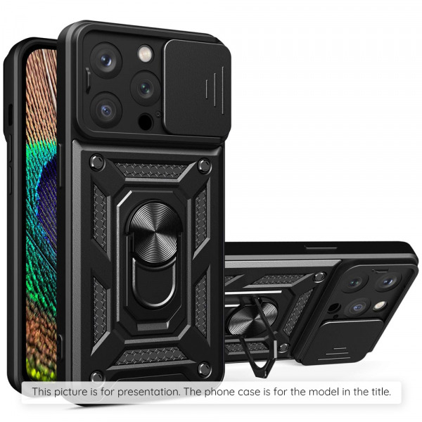 Husa pentru Samsung Galaxy Z Flip7 F766, Techsuit, CamShield, Neagra