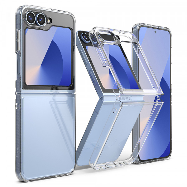 Husa pentru Samsung Galaxy Z Flip7 FE F761 / Z Flip6 F741, Ringke, Fusion, Transparenta