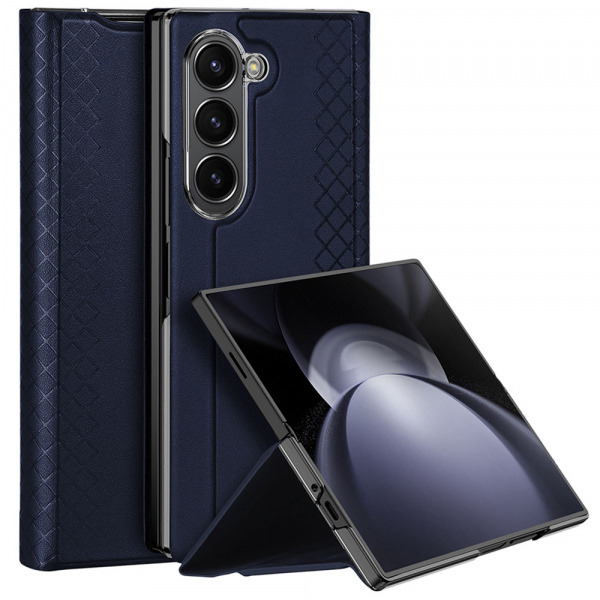 Husa pentru Samsung Galaxy Z Fold Special, DUX DUCIS, Bril with Pencil Holder, Albastra