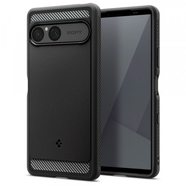 Husa pentru Sony Xperia 10 VII, Spigen, Rugged Armor, Neagra