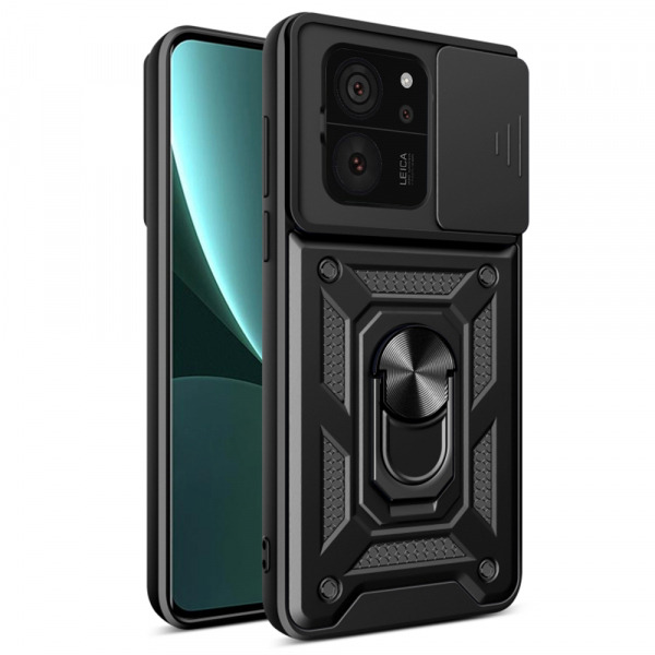 Husa pentru Xiaomi 13T Pro / 13T, Techsuit, CamShield, Neagra