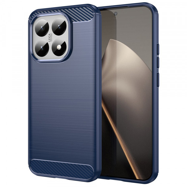 Husa pentru Xiaomi 15T, Techsuit, Carbon, Albastra