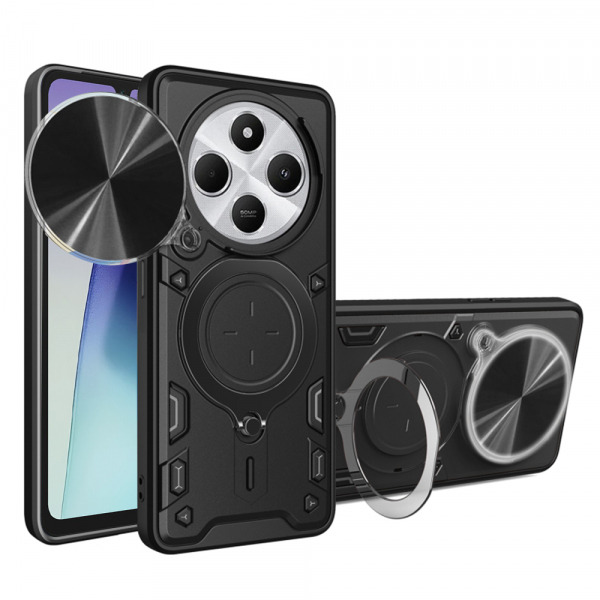 Husa pentru Xiaomi Poco C75 / Redmi 14C, Techsuit, CamGuard Pro, Neagra