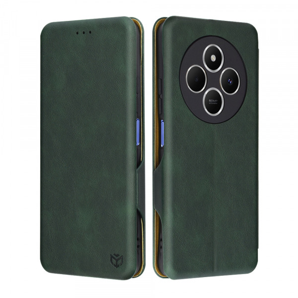 Husa pentru Xiaomi Poco C75 / Redmi 14C, Techsuit, Safe Wallet Plus, Verde