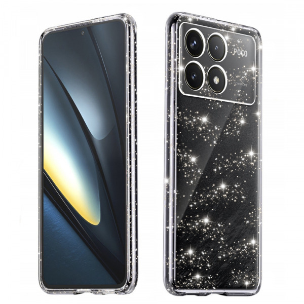 Husa pentru Xiaomi Poco F6 Pro, Techsuit, SparkleSkin, Transparenta