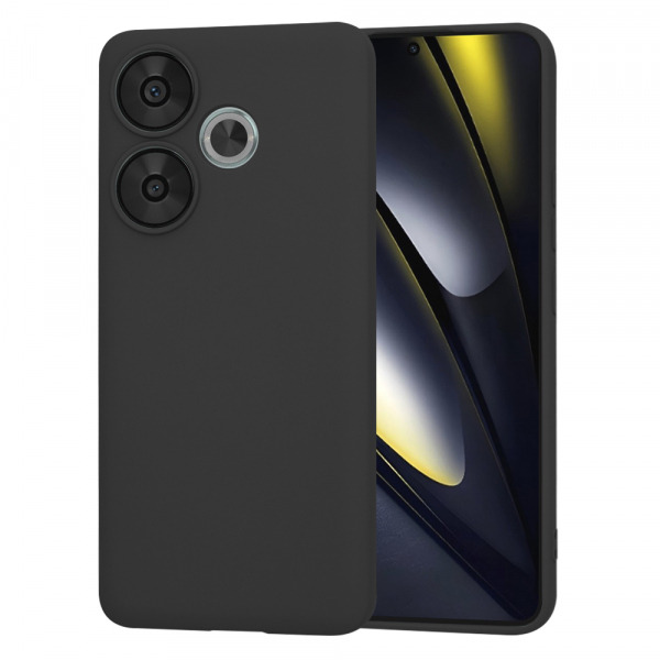 Husa pentru Xiaomi Poco F6, Techsuit, SoftFlex, Neagra