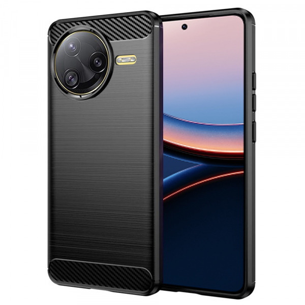 Husa pentru Xiaomi Poco F7 Ultra, Techsuit, Carbon, Neagra