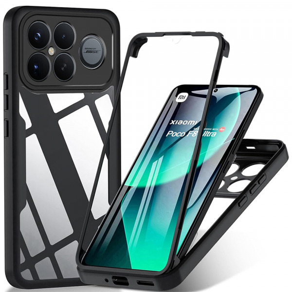 Husa pentru Xiaomi Poco F8 Ultra, Techsuit, ColorVerse 360, Neagra
