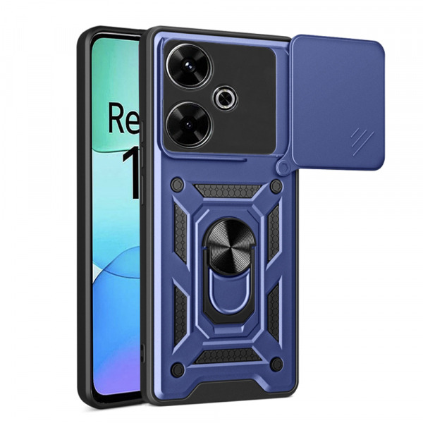 Husa pentru Xiaomi Poco M6 4G / Redmi 13, Techsuit, CamShield, Albastra
