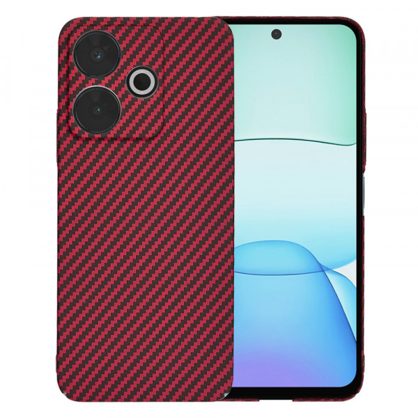 Husa pentru Xiaomi Poco M6 4G / Redmi 13, Techsuit, Carbonite FiberShell, Rosie