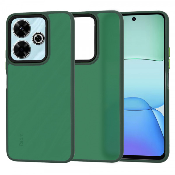 Husa pentru Xiaomi Poco M6 4G / Redmi 13, Techsuit, HaloFrost, Verde