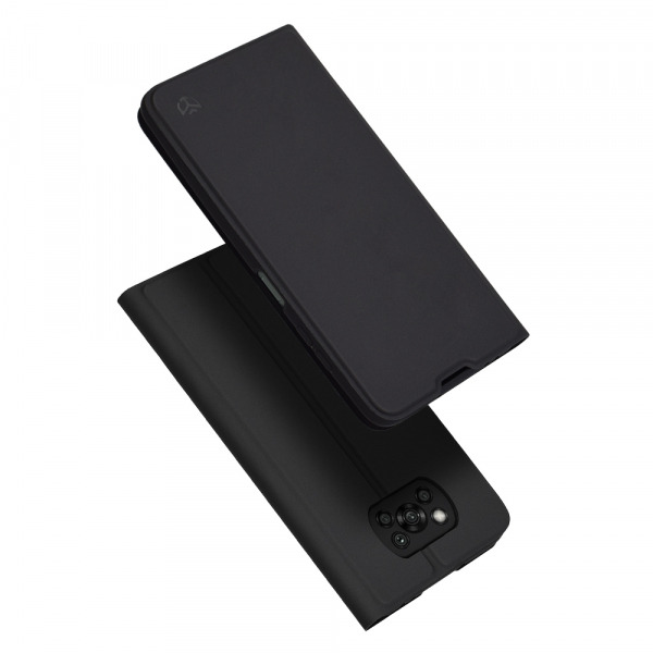 Husa pentru Xiaomi Poco X3 Pro / X3 NFC / X3, Techsuit, Magskin Book, Neagra