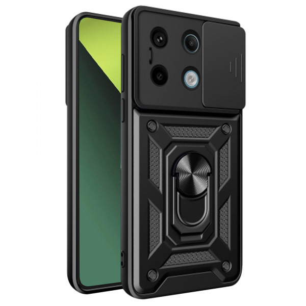 Husa pentru Xiaomi Poco X6 / Note 13 Pro 5G, Techsuit, CamShield, Neagra
