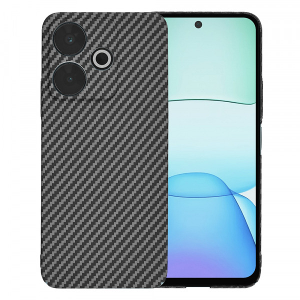 Husa pentru Xiaomi Redmi 13 / Poco M6, Techsuit, Carbonite FiberShell, Neagra