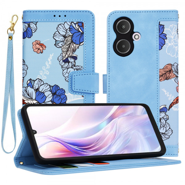 Husa pentru Xiaomi Redmi 13C 5G, Techsuit, FlipCraft, Bleu