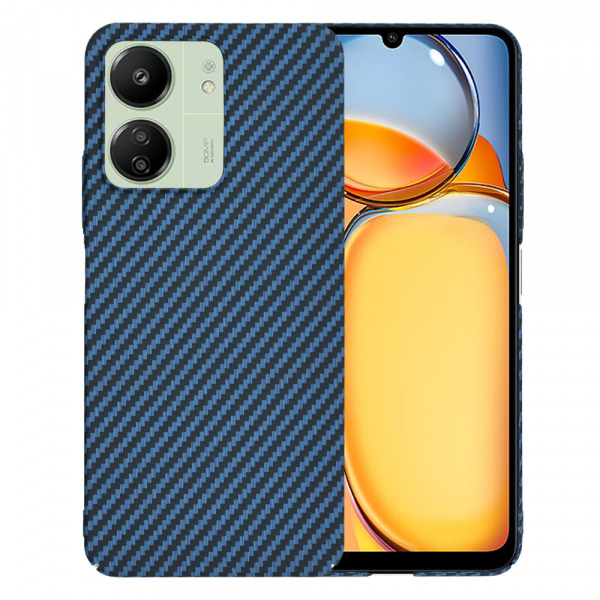 Husa pentru Xiaomi Redmi 13C 5G / 13C / Poco C65, Techsuit, Carbonite FiberShell, Turcoaz