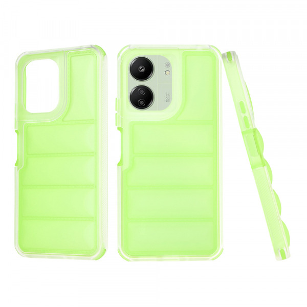 Husa pentru Xiaomi Redmi 13C 5G / 13C / Poco C65, Techsuit, Wave Shield, Verde