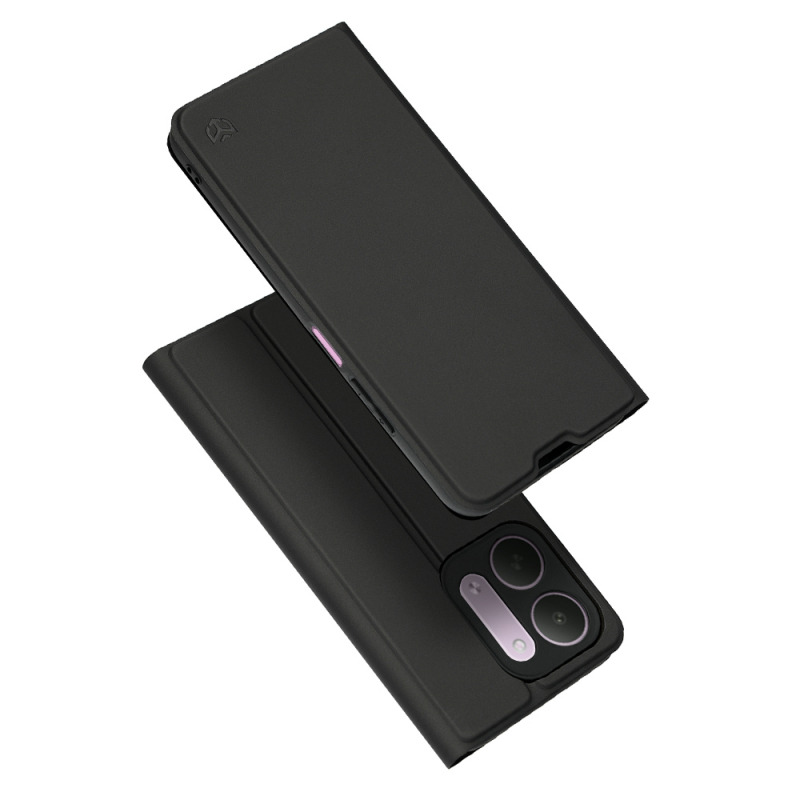 Husa pentru Xiaomi Redmi 17C 5G, Techsuit, Magskin Book, Neagra