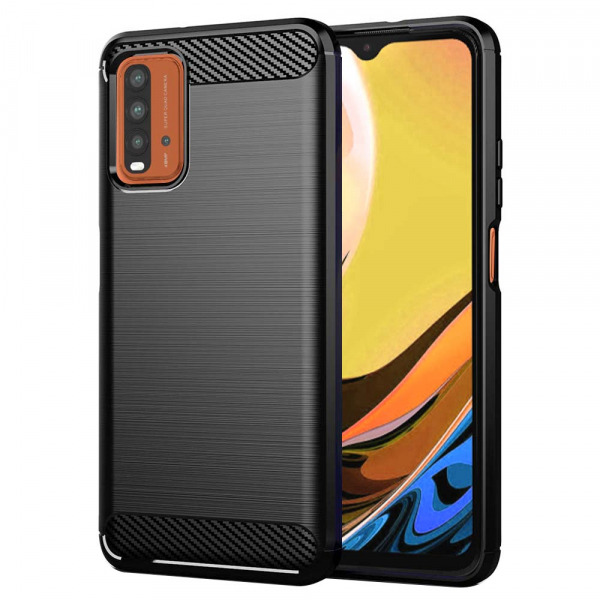 Husa pentru Xiaomi Redmi 9 Power / 9T, Techsuit, Carbon, Neagra
