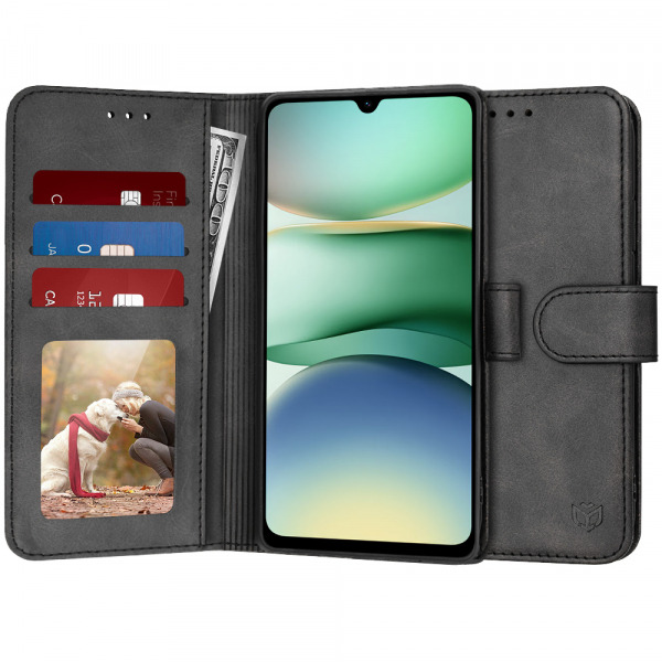 Husa pentru Xiaomi Redmi A5 4G (Standard), Techsuit, Diary Book, Neagra