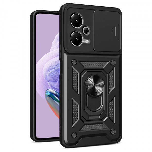 Husa pentru Xiaomi Redmi Note 12 Pro+, Techsuit, CamShield, Neagra