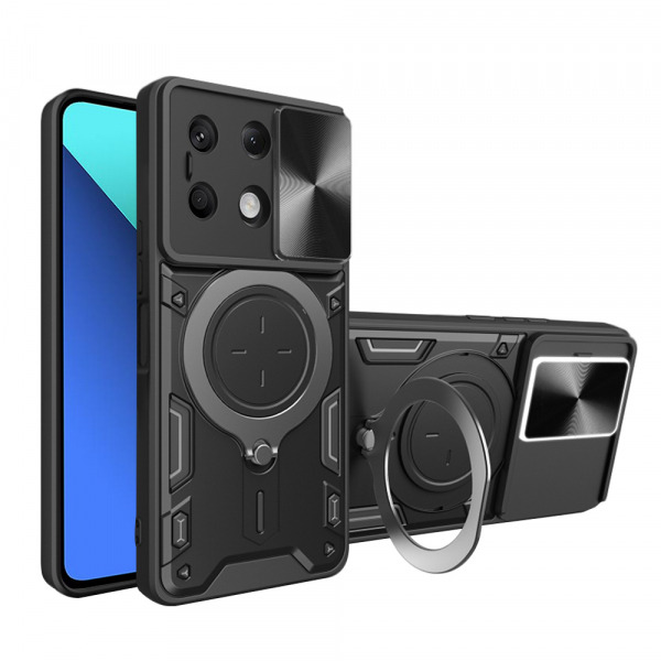 Husa pentru Xiaomi Redmi Note 13 4G, Techsuit, CamGuard Pro, Neagra