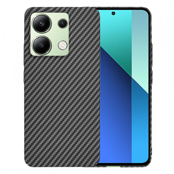 Husa pentru Xiaomi Redmi Note 13 4G, Techsuit, Carbonite FiberShell, Neagra