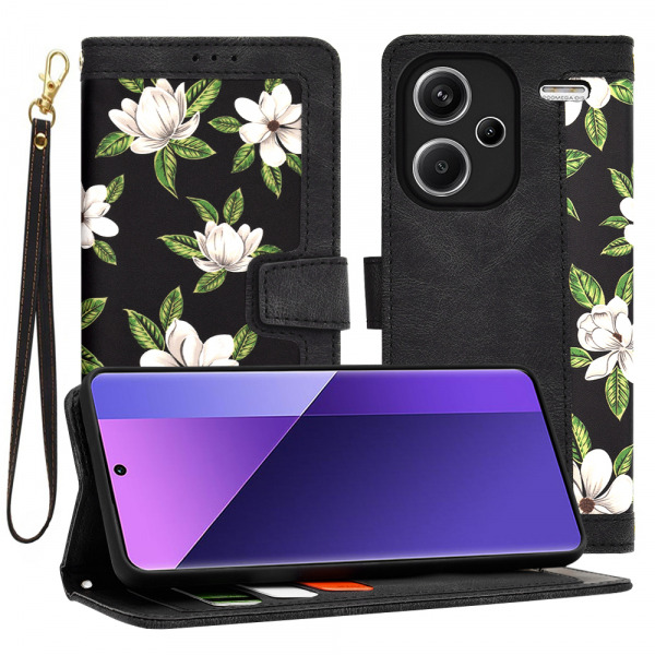 Husa pentru Xiaomi Redmi Note 13 Pro+, Techsuit, FlipCraft, Neagra