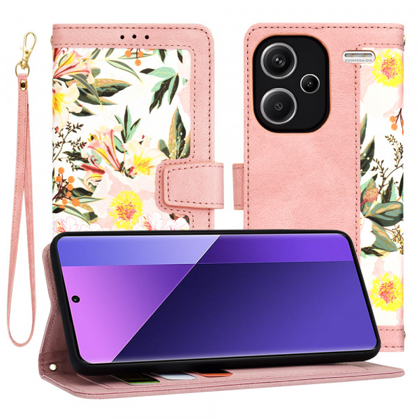 Husa pentru Xiaomi Redmi Note 13 Pro+, Techsuit, FlipCraft, Roz