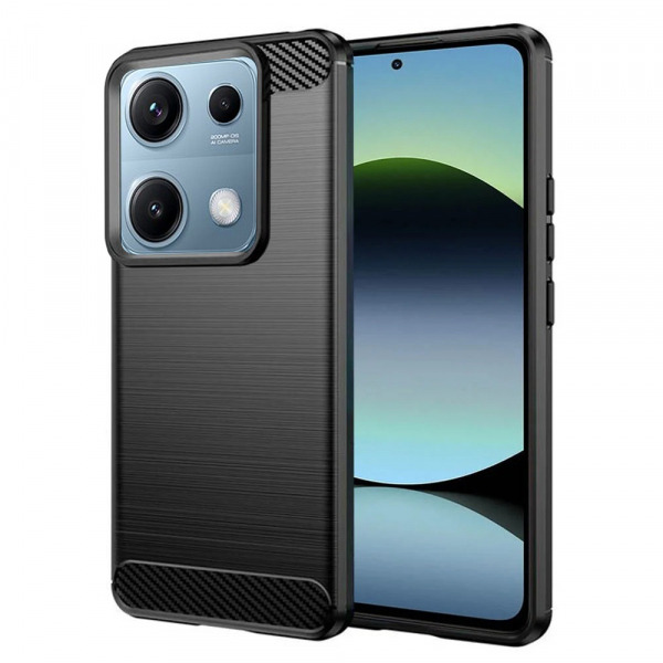Husa pentru Xiaomi Redmi Note 14S, Techsuit, Carbon, Neagra