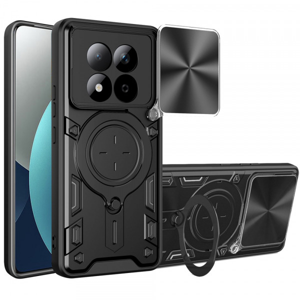 Husa pentru Xiaomi Redmi Note 15 Pro 4G, Techsuit, CamGuard Pro, Neagra