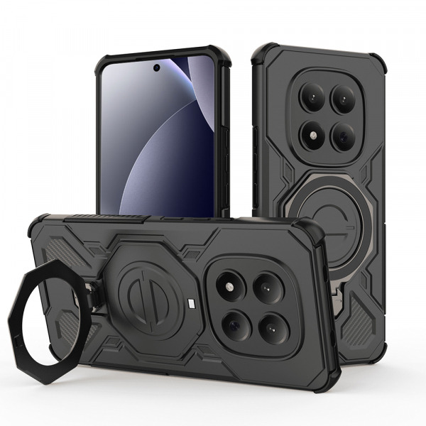Husa pentru Xiaomi Redmi Note 15 Pro 4G, Techsuit, Carbon Shield Pro, Neagra
