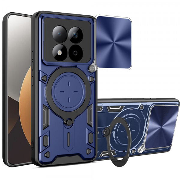 Husa pentru Xiaomi Redmi Note 15 Pro 5G, Techsuit, CamGuard Pro, Albastra