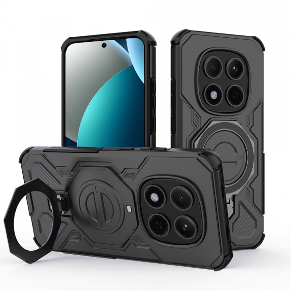 Husa pentru Xiaomi Redmi Note 15 Pro 5G, Techsuit, Carbon Shield Pro, Neagra