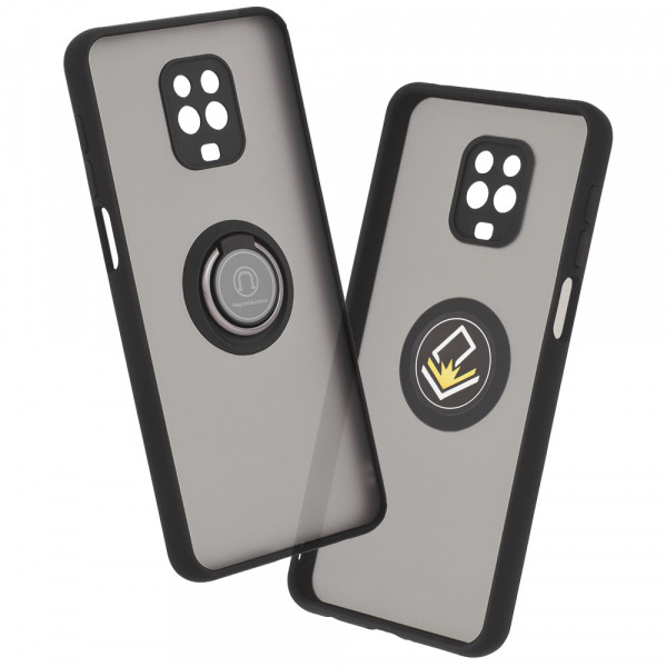 Husa pentru Xiaomi Redmi Note 9S / Note 9 Pro / Note 9 Pro Max, Techsuit, Glinth, Neagra
