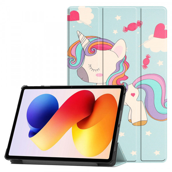Husa pentru Xiaomi Redmi Pad 2 Pro, Techsuit, FoldPro Unicorn, Multicolor