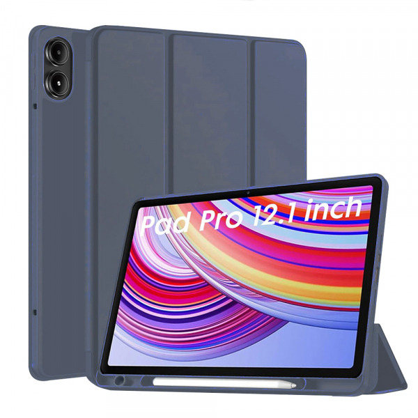 Husa pentru Xiaomi Redmi Pad Pro / Pad / Pad Pro 5G, Techsuit, Flex Trifold, Bleumarin