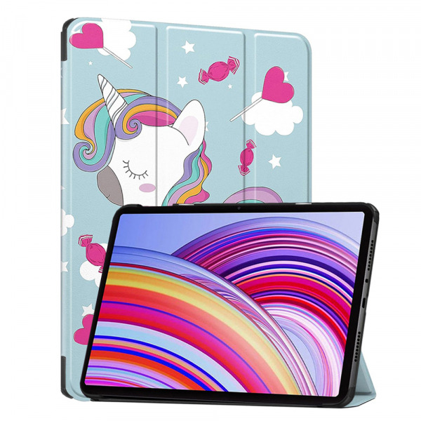 Husa pentru Xiaomi Redmi Pad Pro / Pad / Pad Pro 5G, Techsuit, FoldPro Unicorn, Multicolor