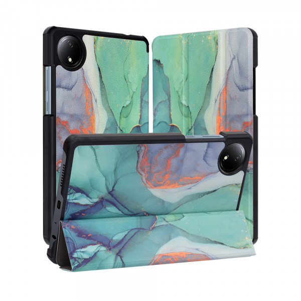 Husa pentru Xiaomi Redmi Pad SE 8.7, Techsuit, FoldPro Green Time, Multicolor