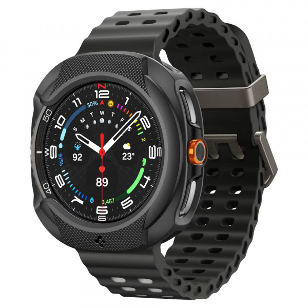 Husa Spigen Liquid Air pentru Samsung Galaxy Watch8 Classic, Neagra Mata ACS09841