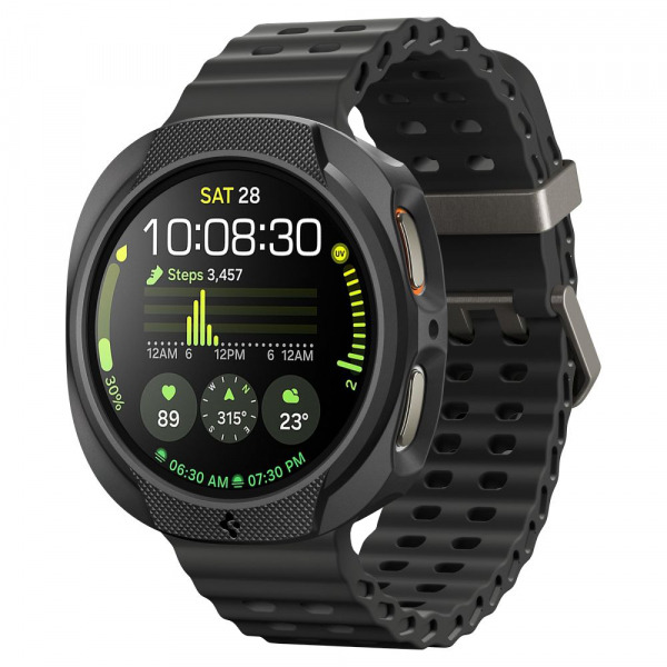 Husa Spigen Liquid Air pentru Samsung Galaxy Watch8 40mm, Neagra Mata ACS09840