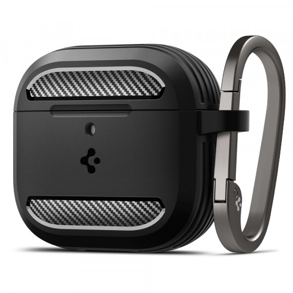 Husa Spigen Rugged Armor pentru Apple AirPods 4, Neagra Mata ACS08642
