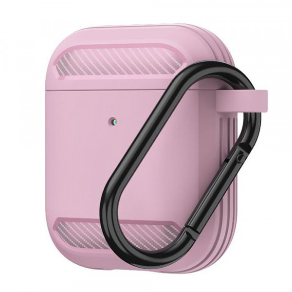 Husa Techsuit Carbon pentru Apple AirPods Gen 2 / Gen 1, Roz