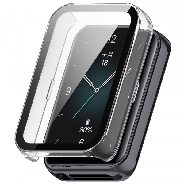 Husa Techsuit Defense360 Pro pentru Honor Band 10 / Band 9, Transparenta