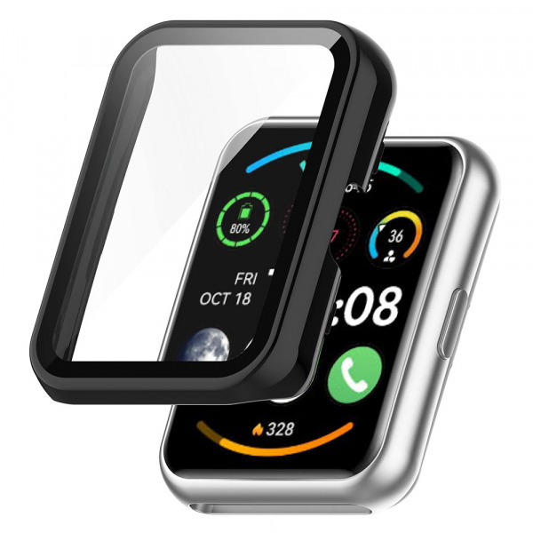 Husa Techsuit Defense360 Pro pentru Huawei Watch Fit 2, Neagra